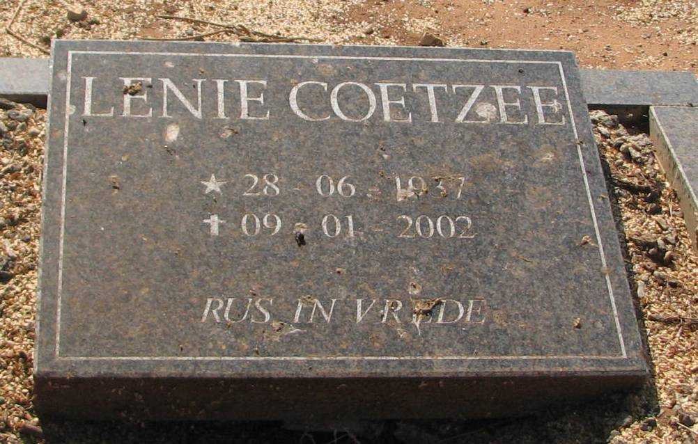 COETZEE Lenie 1937-2002