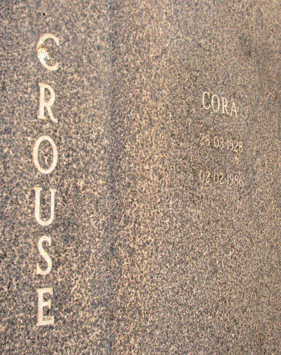 CROUSE Cora 1928-1986