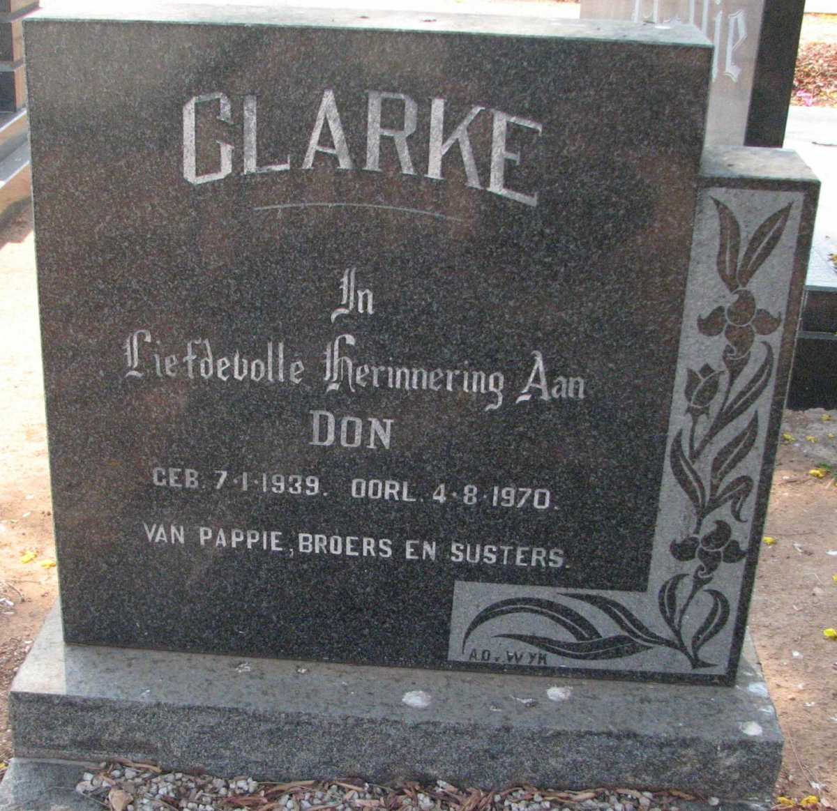 CLARKE Don 1939-1970