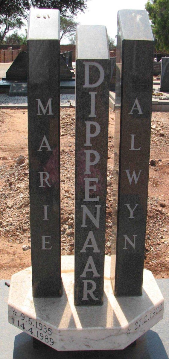 DIPPENAAR Alwyn 1922- &amp; Marie 1935-1989