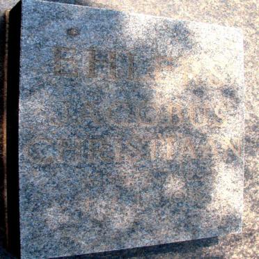 EHLERS Jacobus Christiaan ?-?