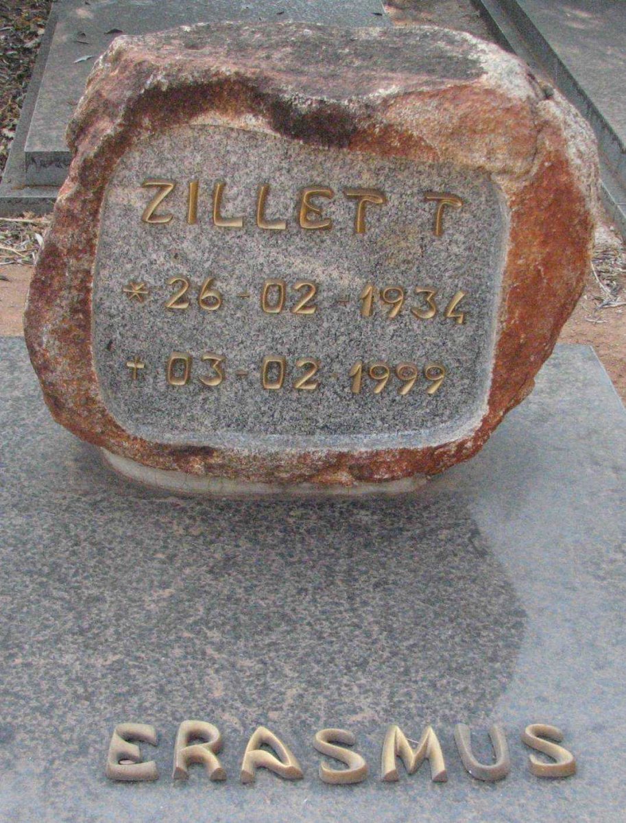 ERASMUS Zillet T. 1934-1999