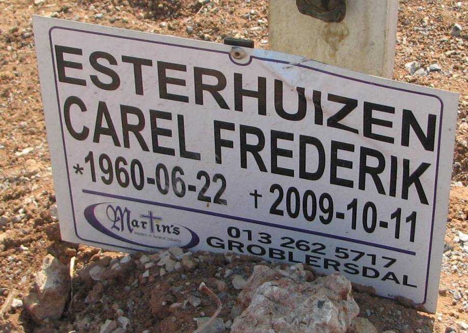 ESTERHUIZEN Carel Frederik 1960-2009