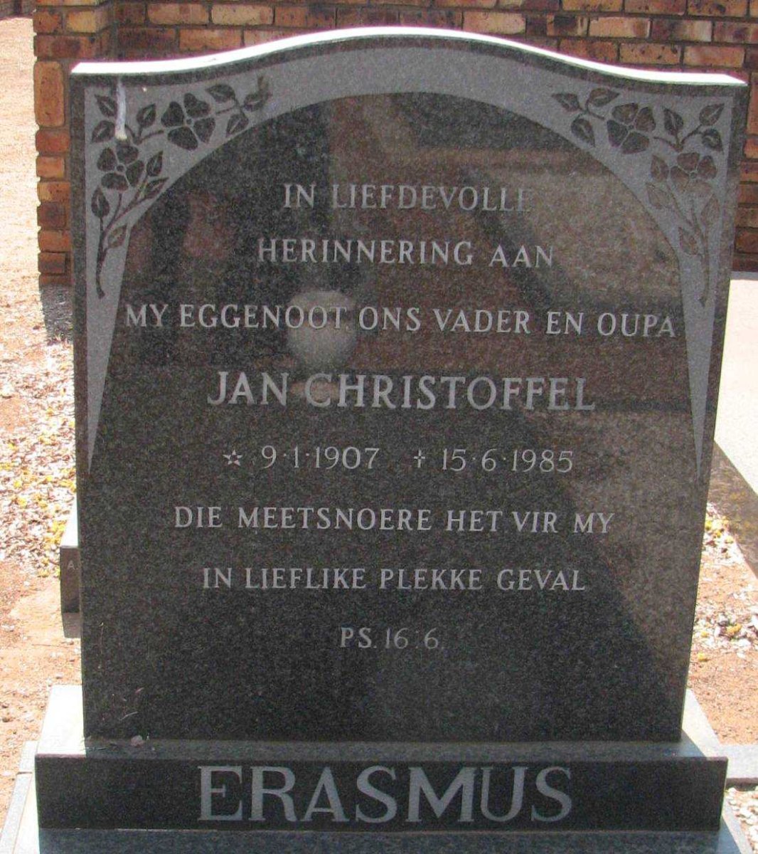 ERASMUS Jan Christoffel 1907-1985