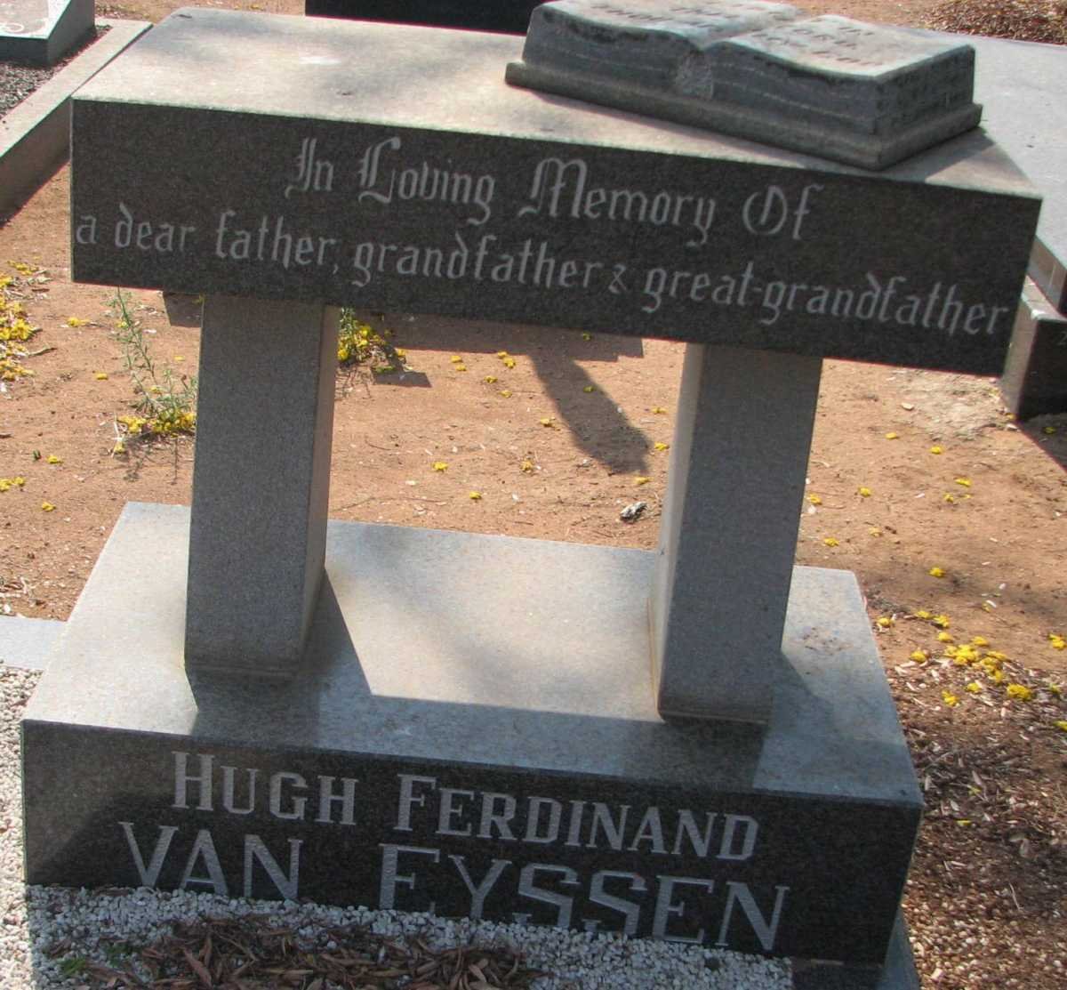 EYSSEN Hugh Ferdinand, van &amp; Aline Olive