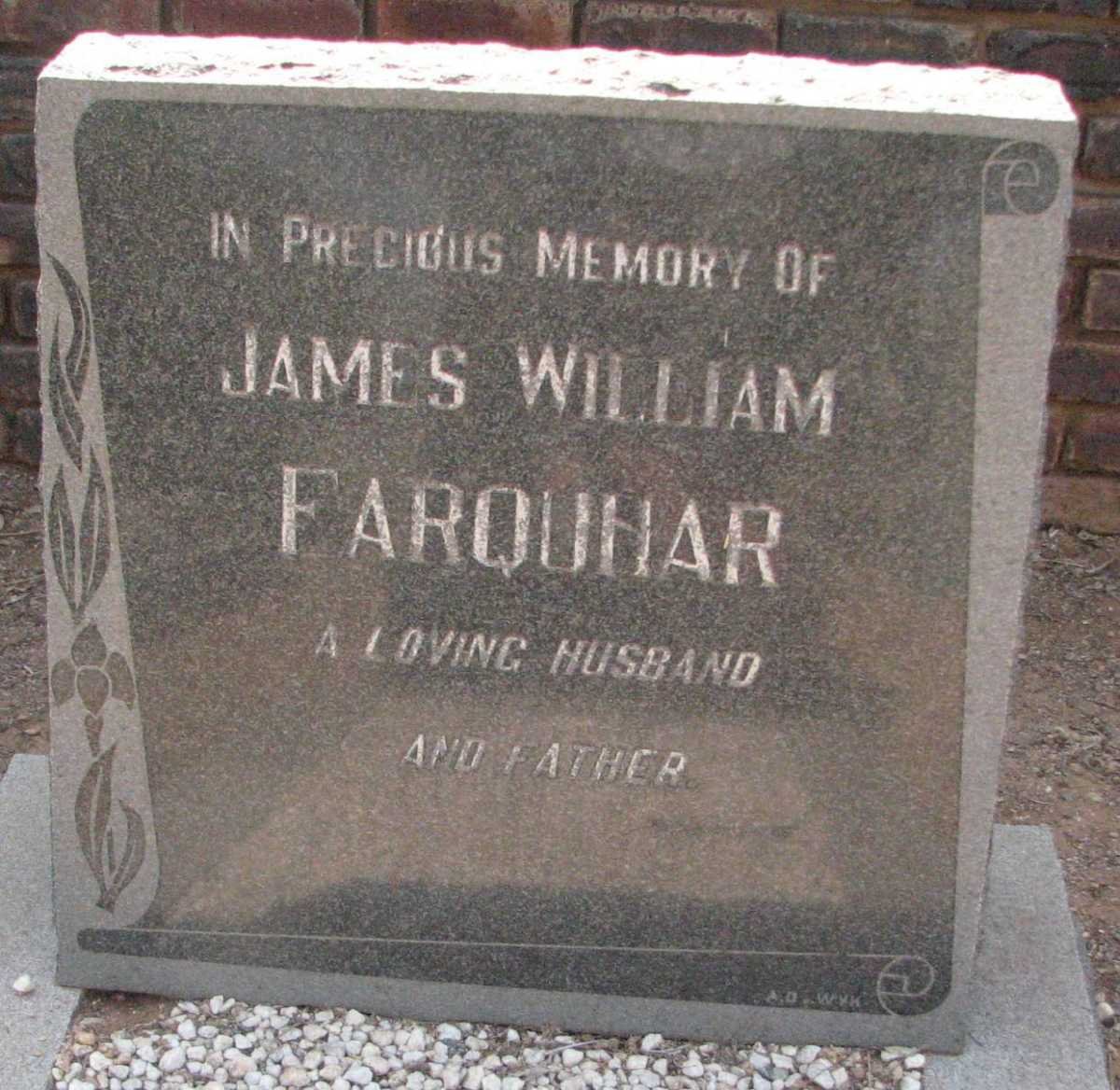 FARQUHAR James William ?-?