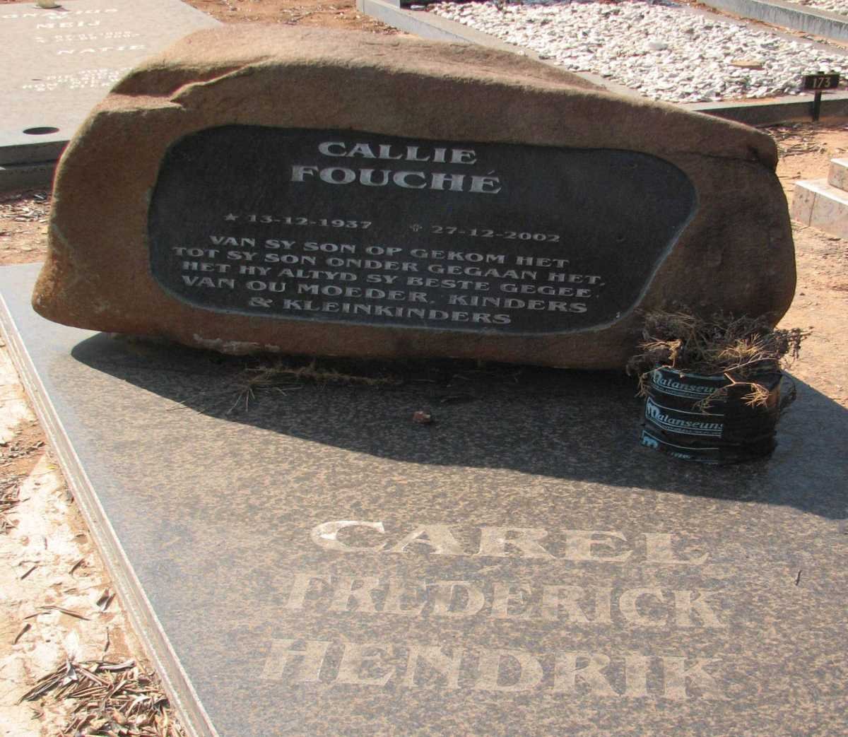 FOUCHE Carel Frederick Hendrik 1937-2002