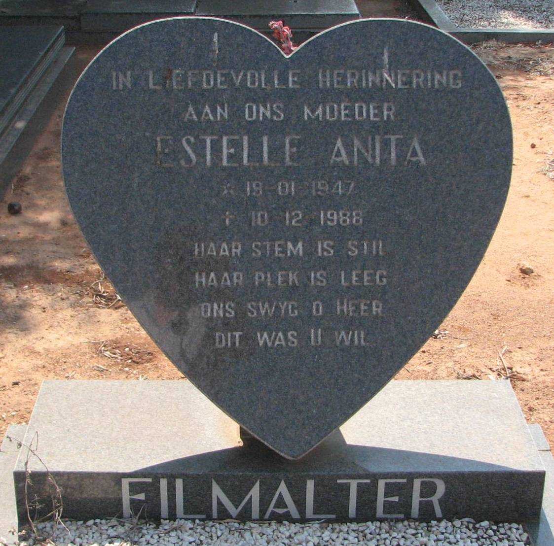 FILMALTER Estelle Anita 1947-1988