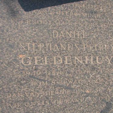 GELDENHUYS Stephanus Petrus 1949-1976
