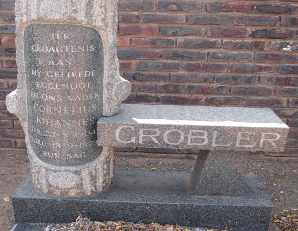 GROBLER Cornelius Johannes 1904-1973