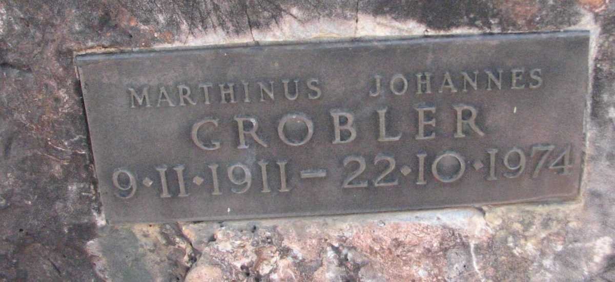 GROBLER Marthinus Johannes 1911-1974