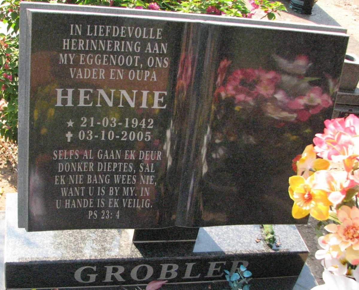 GROBLER Hennie 1942-2005