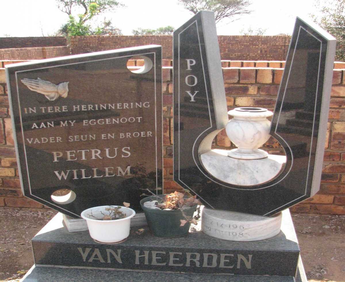 HEERDEN Petrus Willem, van 1963-1985