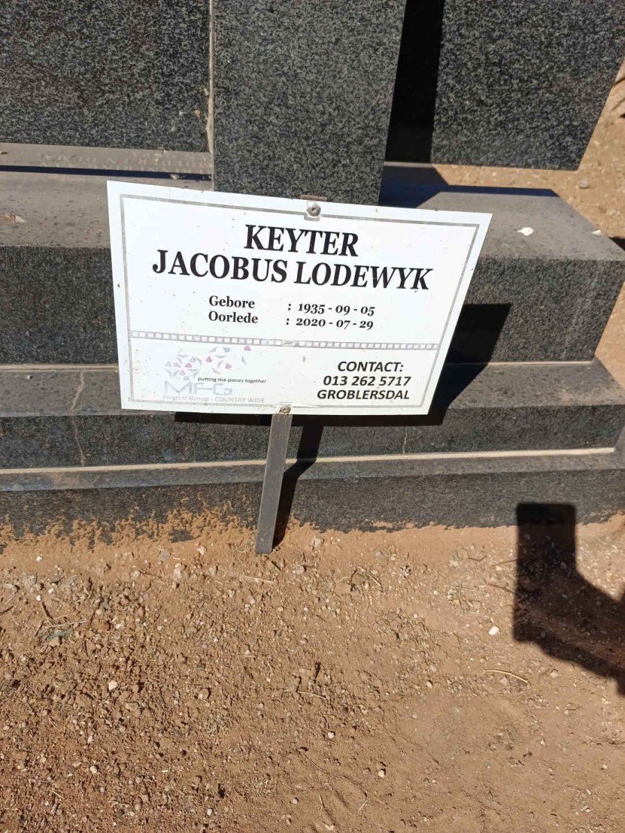 KEYTER Jacobus Lodewyk 1935-2020 & Anna E. 1937-2005 _2