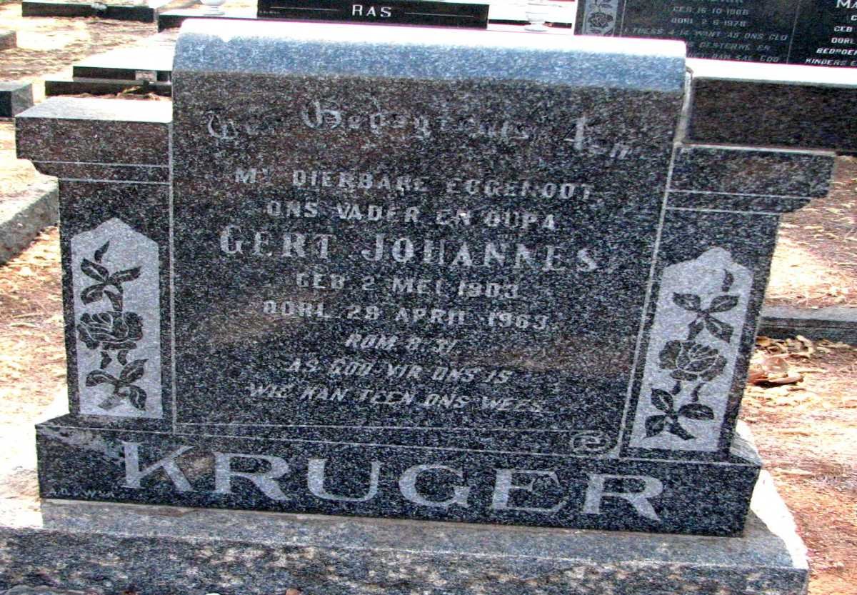 KRUGER Gert Johannes 1903-1963