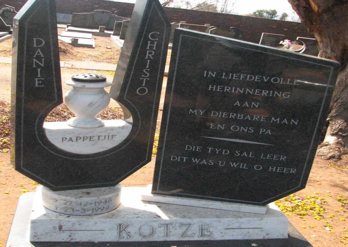 KOTZE Danie Christo 1948-1994