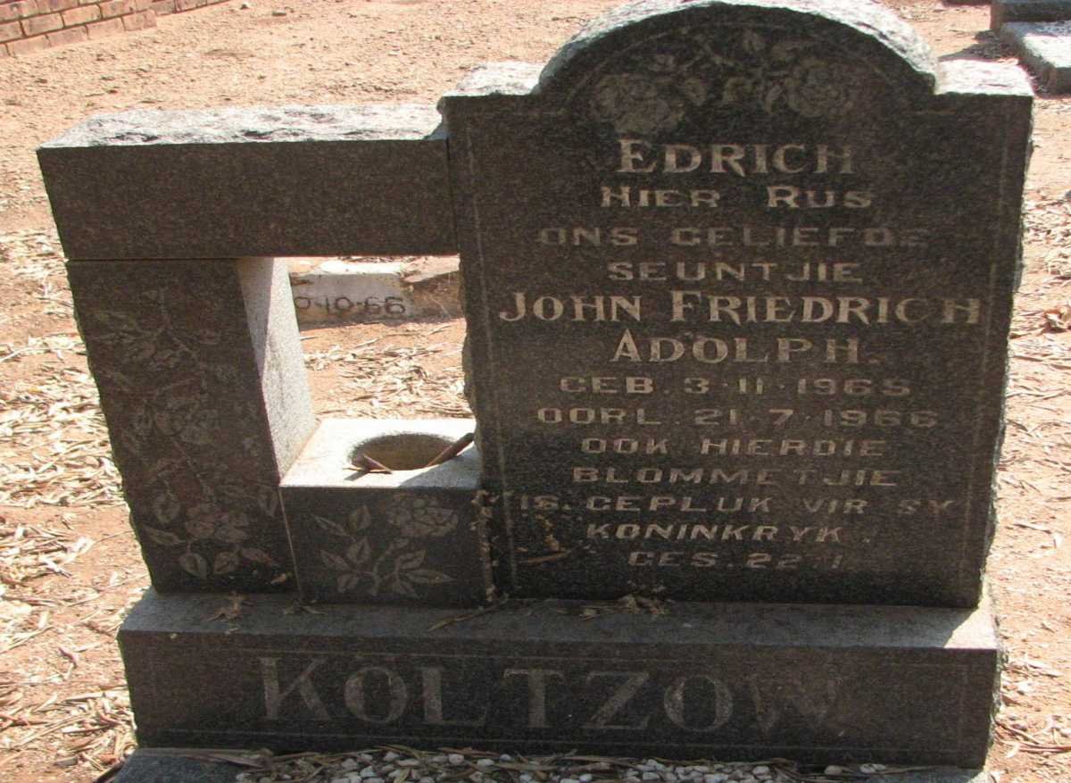 KOLTZOW John Friedrich Adolph 1965-1966