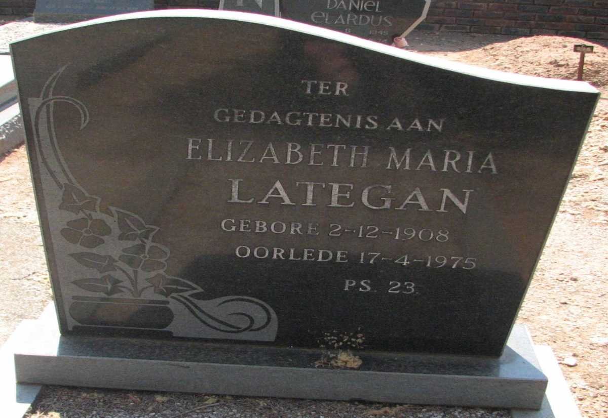 LATEGAN Elizabeth Maria 1908-1975