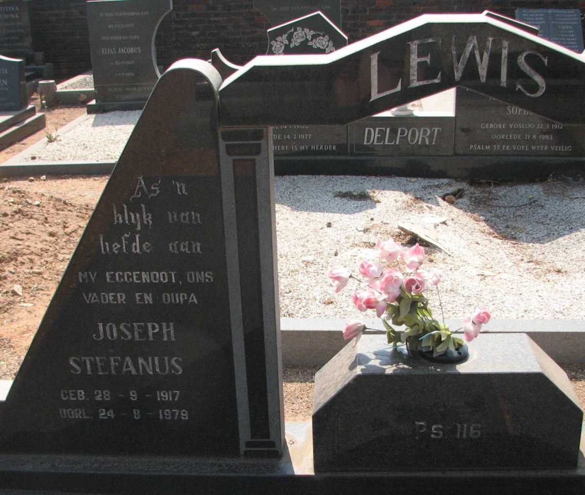 LEWIS Joseph Stefanus 1917-1979 &amp; Hendrina Glodina Johanna 192-1983