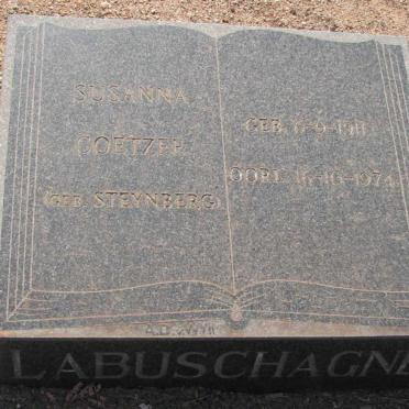 LABUSCHAGNE Susanna Coetzee nee STEYNBERG 1911-1974