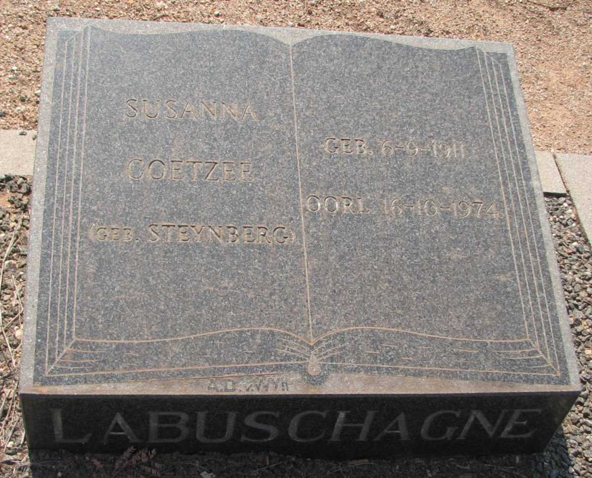 LABUSCHAGNE Susanna Coetzee nee STEYNBERG 1911-1974