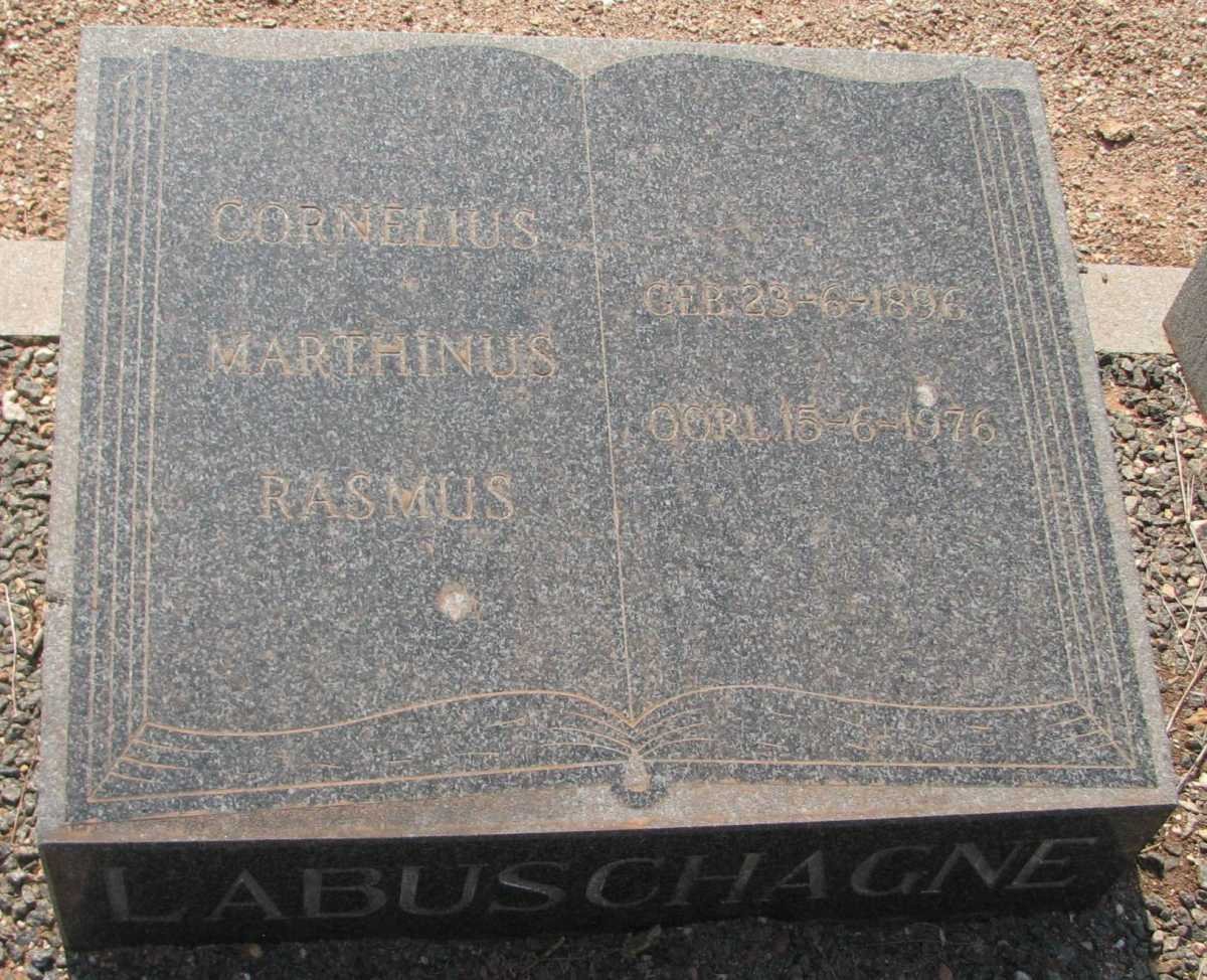 LABUSCHAGNE Cornelius Marthinus Rasmus 1896-1976 &amp; Susanna Coetzee STEYNBERG 1911-1974