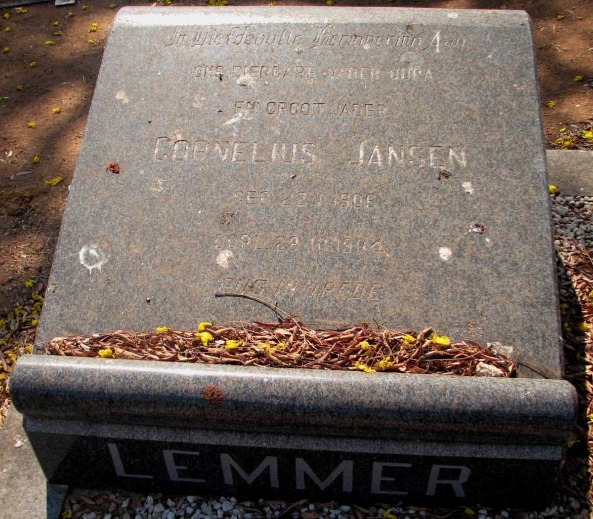 LEMMER Cornelius Jansen 1906-1984 &amp; Martha Magdalena -1979
