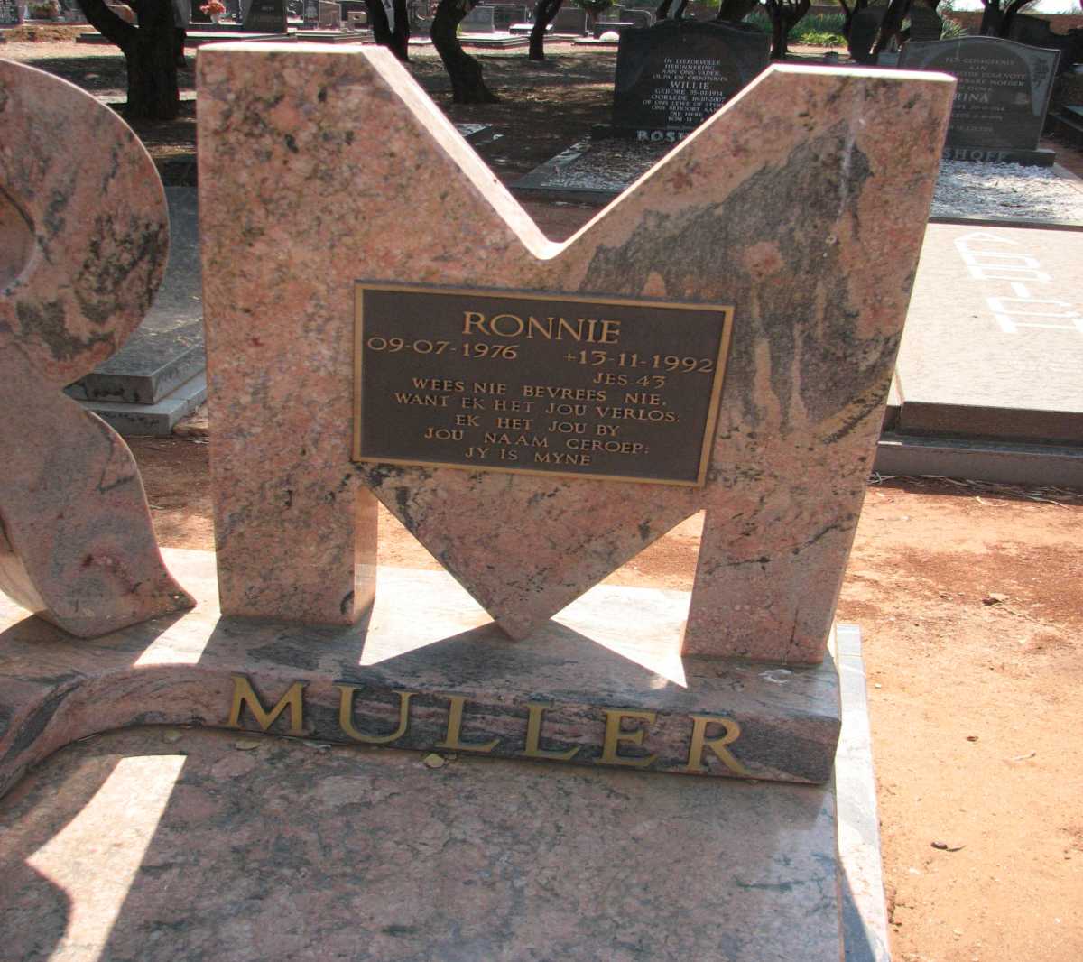 MULLER Ronnie 1976-1992