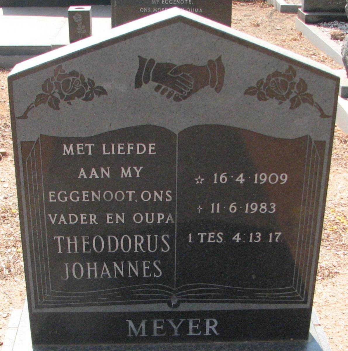 MEYER Theodorus Johannes 1909-1983