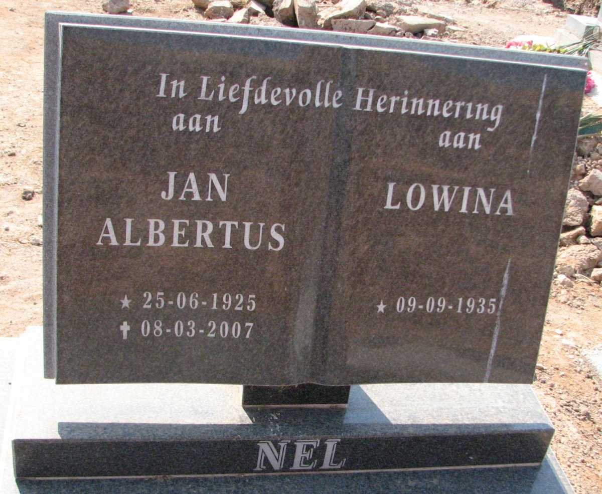 NEL Jan Albertus 1925-2007 &amp; Lowina 1935-