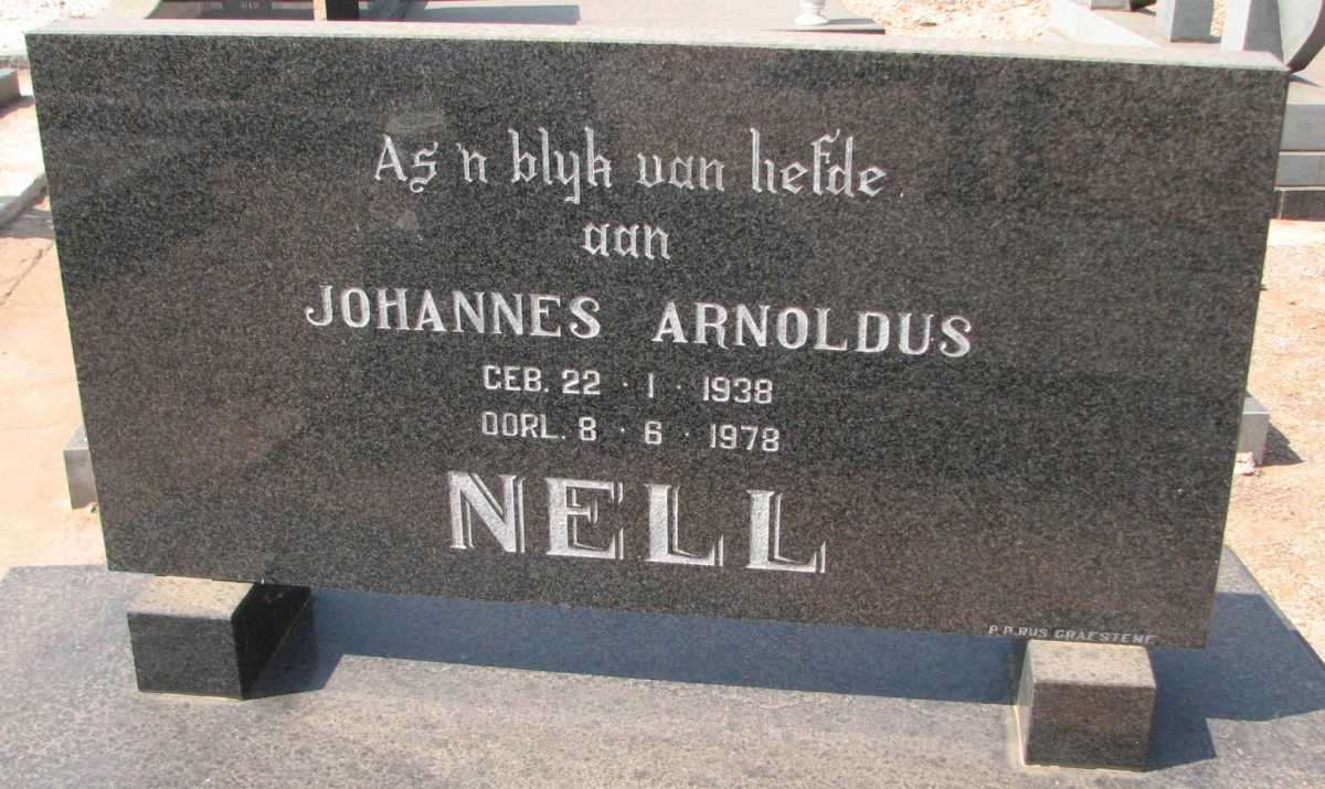 NELL Johannes Arnoldus 1938-1978