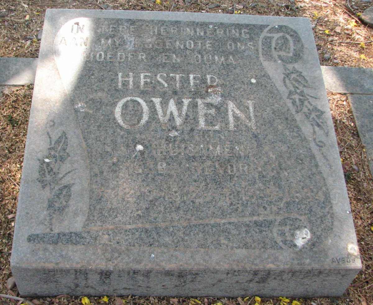 OWEN Hester nee HUISAMEN ?19??-?