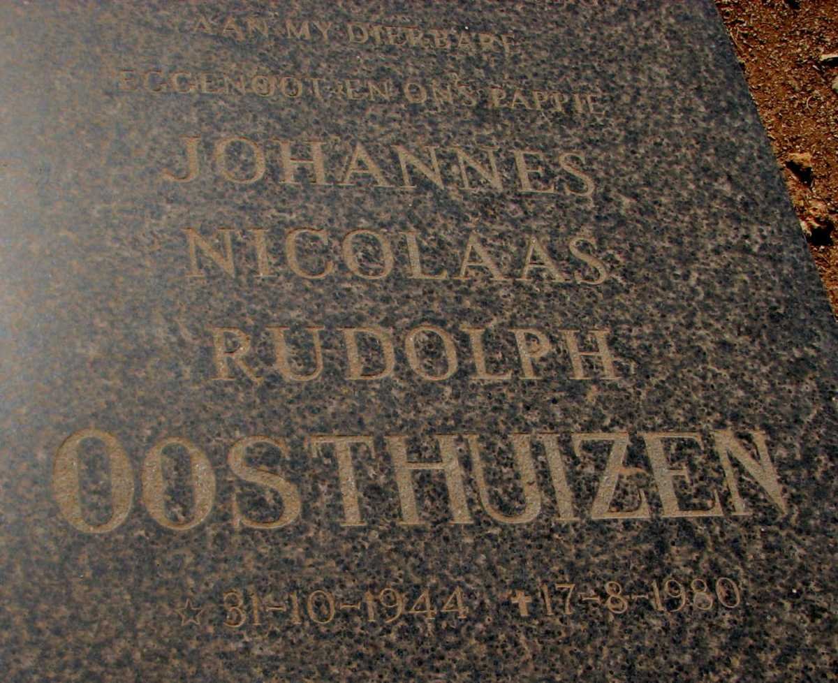 OOSTHUIZEN Johannes Nicolaas Rudolph 1944-1980