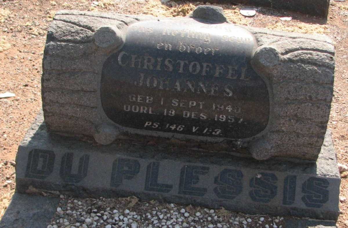 PLESSIS Christoffel Johannes, du 1940-1957