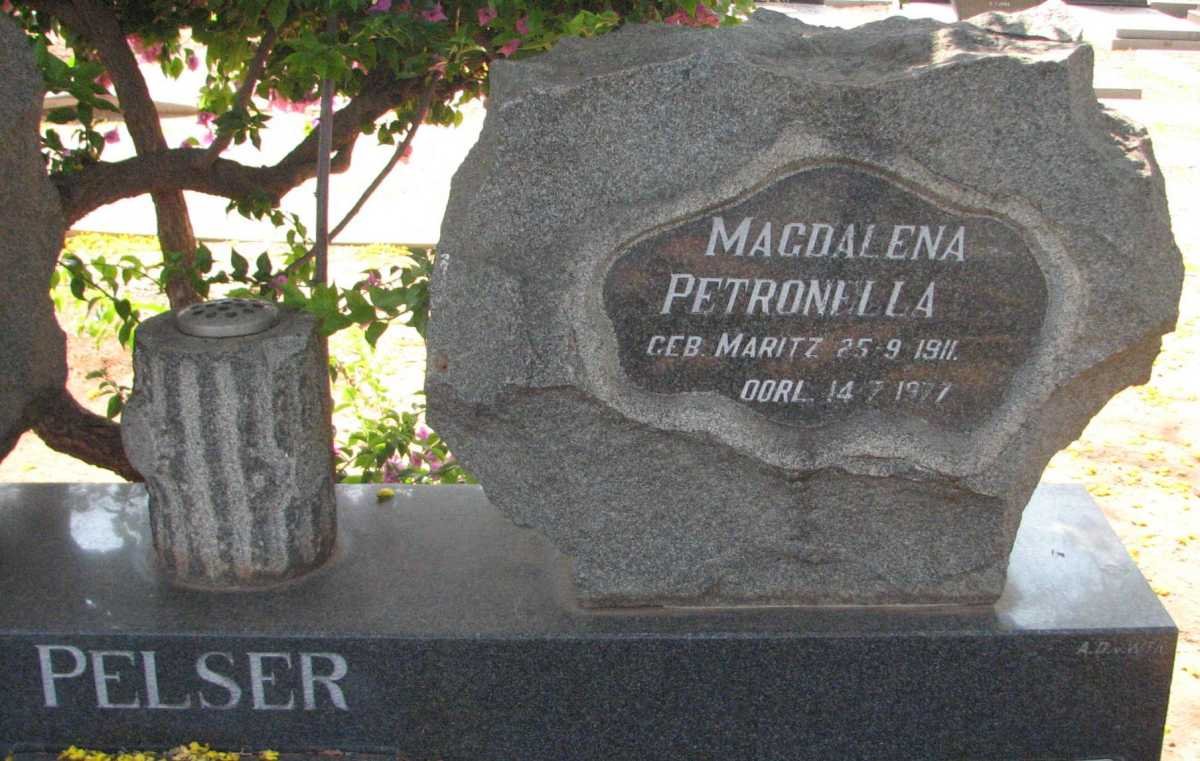 PELSER Magdalena Petronella nee MARITZ 1911-1977