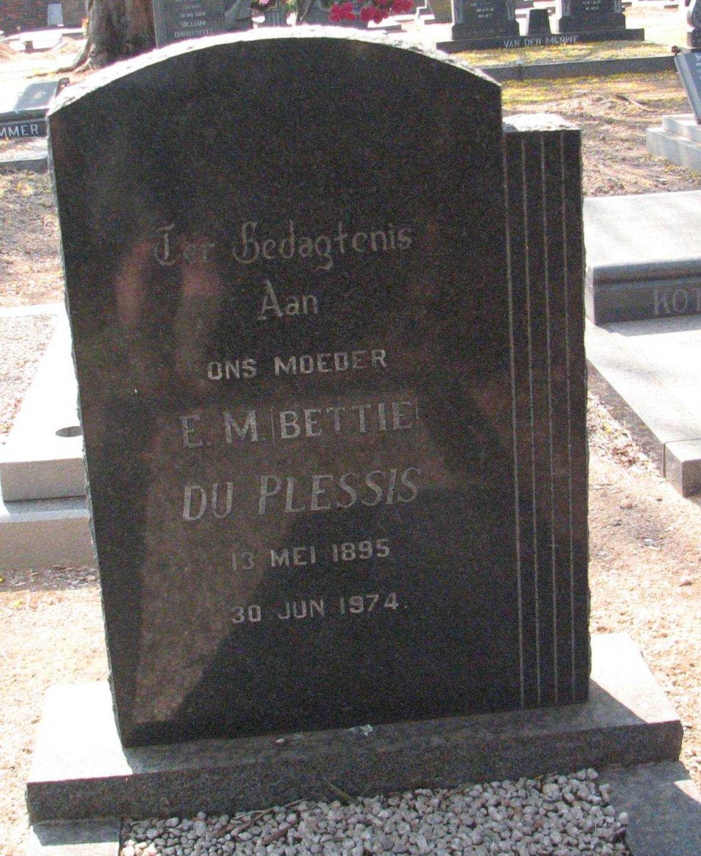 PLESSIS E.M., du 1895-1974