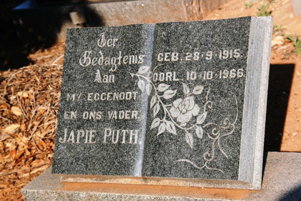 PUTH Japie 1915-1966