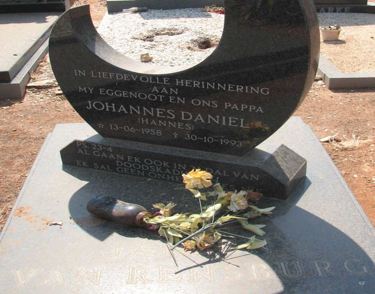 RENSBURG Johannes Daniel, Janse van 1958-1993