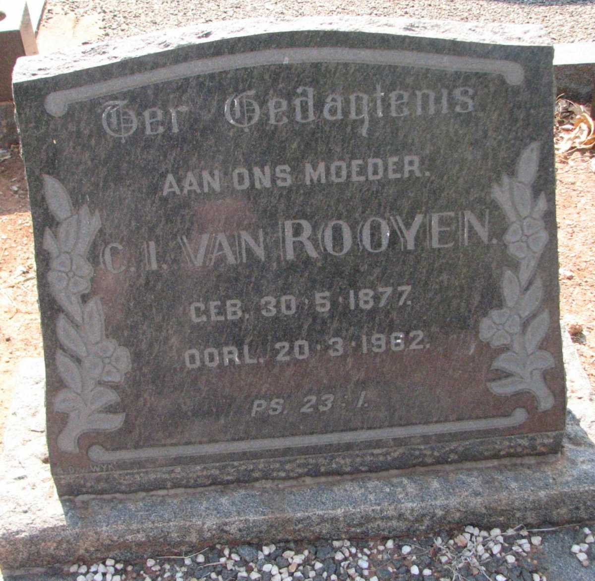 ROOYEN C.I., van 1877-1962