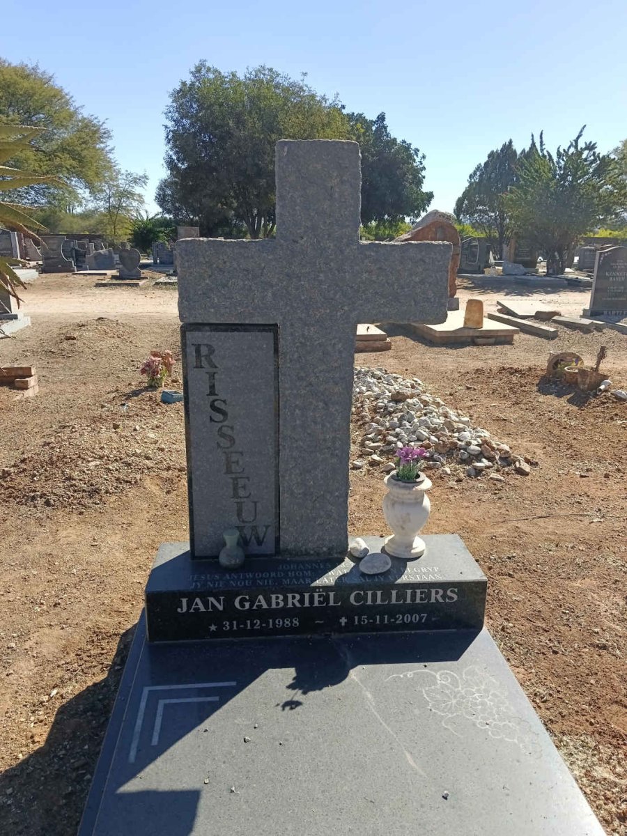 RISSEEUW Jan Gabriel Cilliers 1988-2007