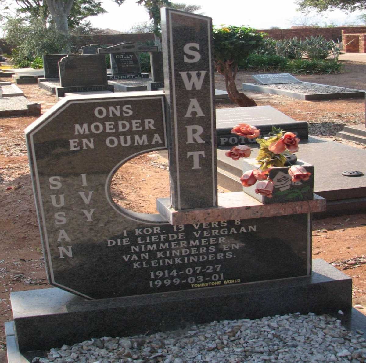 SWART Susan Ivy 1914-1999