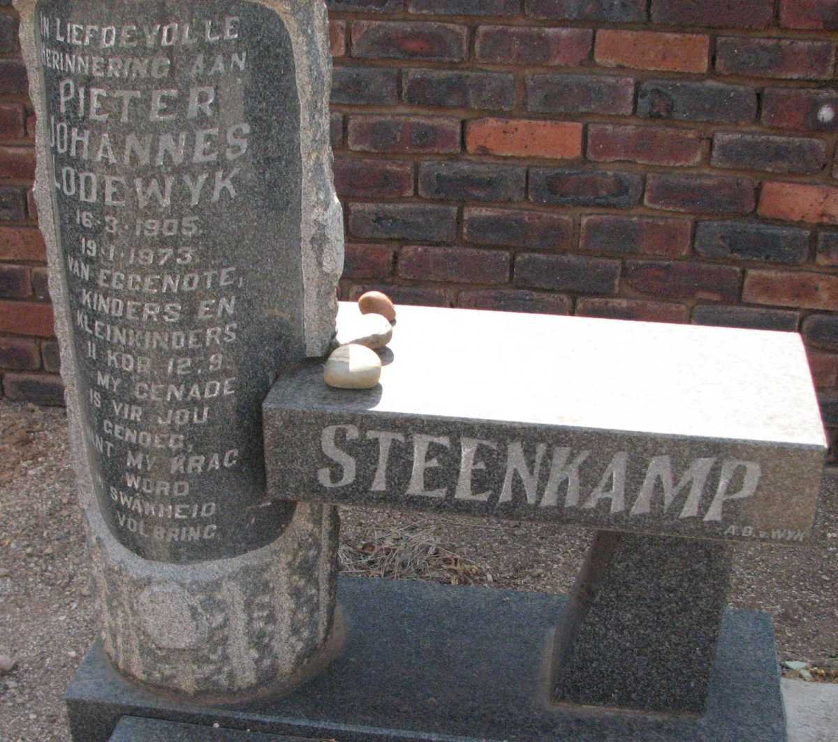 STEENKAMP Pieter Johannes Lodewyk 1905-1973