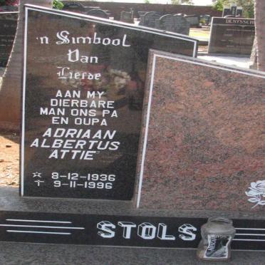 STOLS Adriaan Albertus 1936-1996
