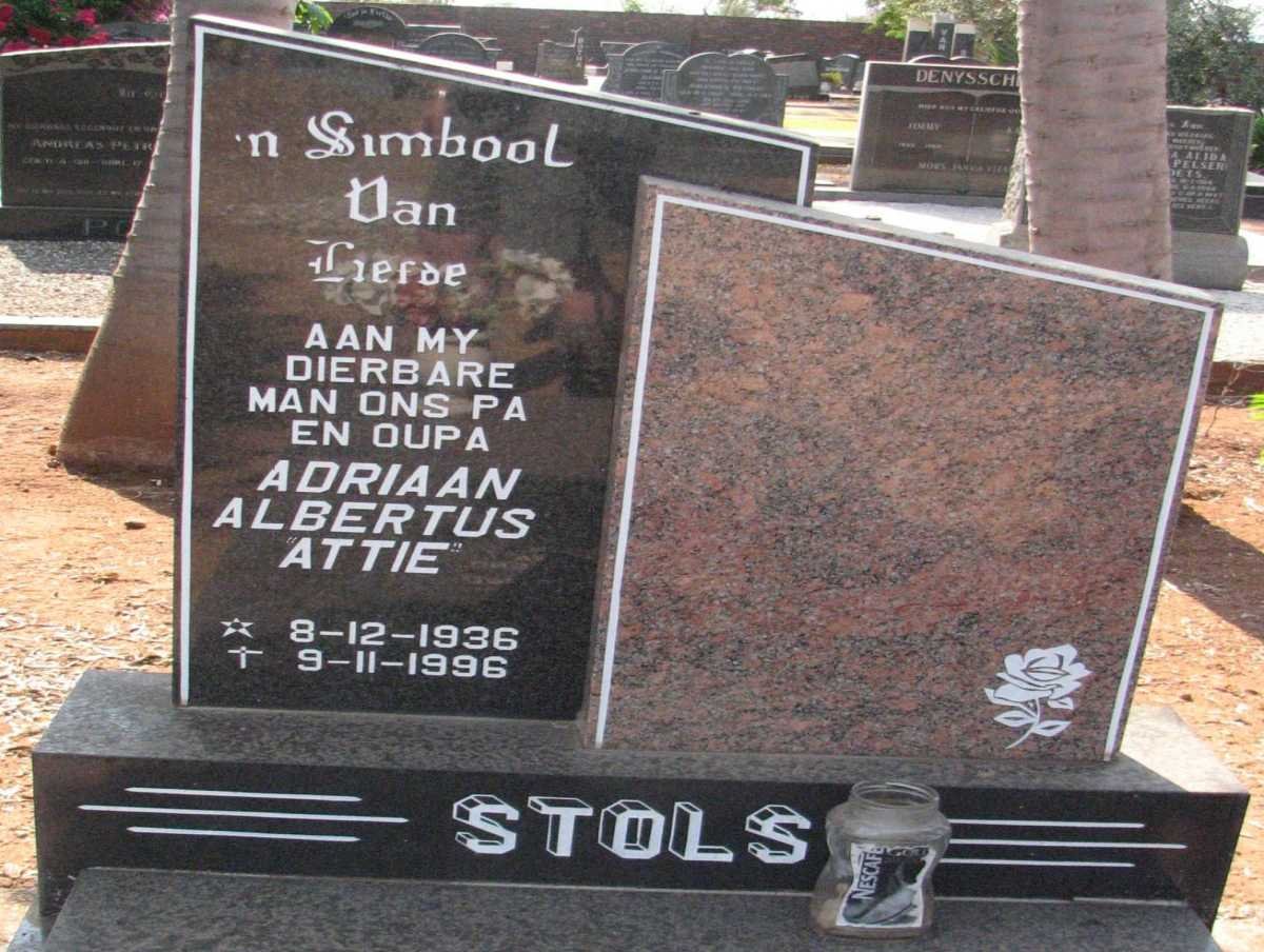 STOLS Adriaan Albertus 1936-1996