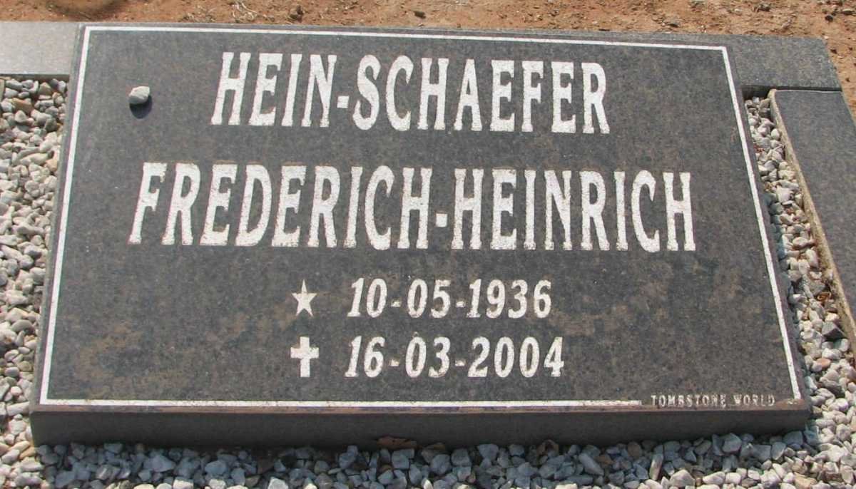 SCHAEFER Frederich-Heinrich 1936-2004