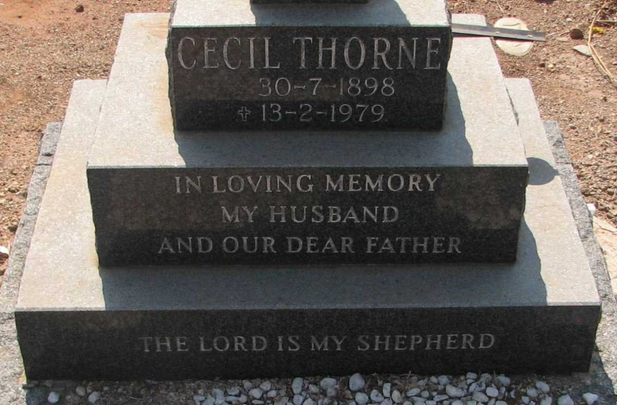 THORNE Cecil 1898-1979 &amp; Kate 1916-1998