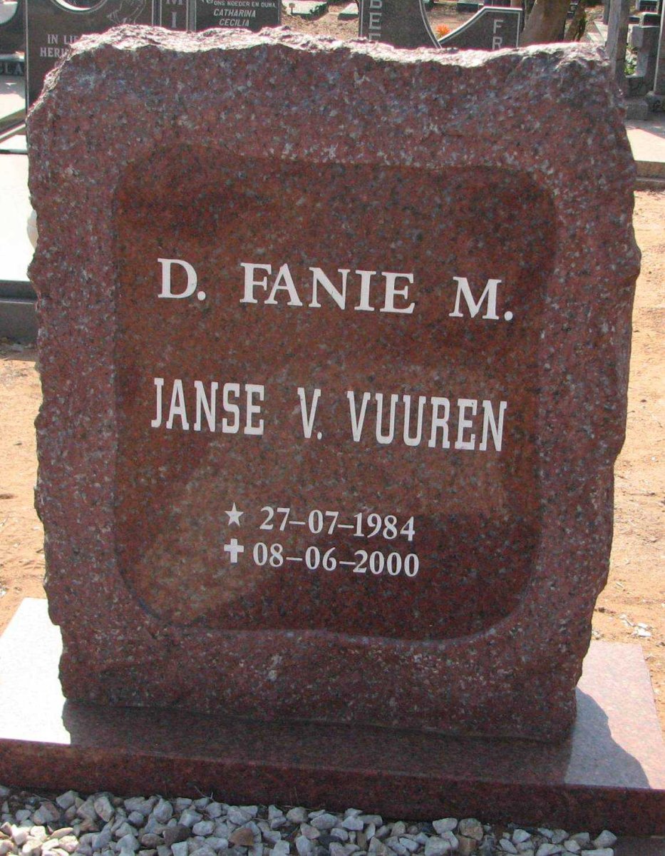 VUUREN D. Fanie M., Janse v. 1984-2000