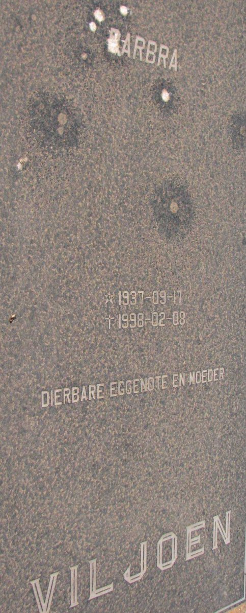VILJOEN Barbra 1937-1998