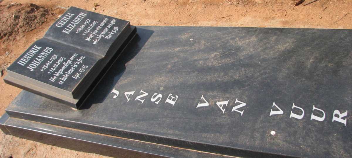 VUUREN Hendrik Johannes, Janse van 1952-2005 &amp; Cecilia Elizabeth 1952-2005