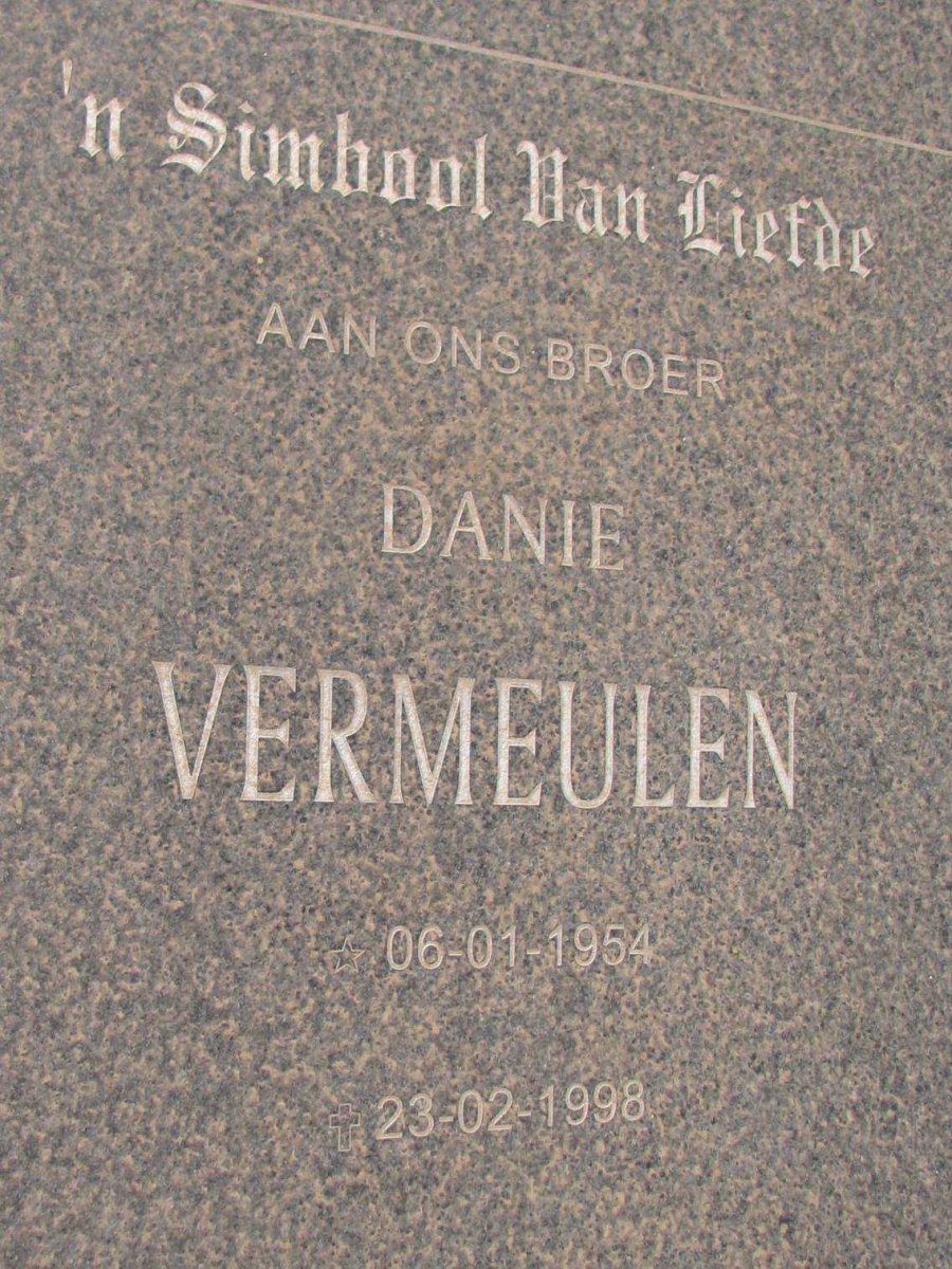 VERMEULEN Danie 1954-1998